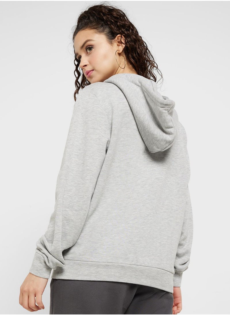ONLY Drawstring Knitted Hoodie  - Image 2