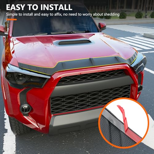 powoq Hood Deflector Compatible with 2010-2024 Toyota 4Runner Hood Protector Shield TPE Deflector Replacement for 2010-2024 Toyota 4Runner Accessories - Image 2