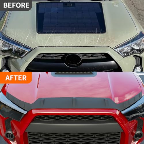 powoq Hood Deflector Compatible with 2010-2024 Toyota 4Runner Hood Protector Shield TPE Deflector Replacement for 2010-2024 Toyota 4Runner Accessories - Image 3