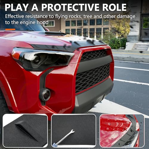 powoq Hood Deflector Compatible with 2010-2024 Toyota 4Runner Hood Protector Shield TPE Deflector Replacement for 2010-2024 Toyota 4Runner Accessories - Image 5