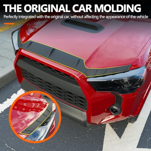 powoq Hood Deflector Compatible with 2010-2024 Toyota 4Runner Hood Protector Shield TPE Deflector Replacement for 2010-2024 Toyota 4Runner Accessories - Image 4
