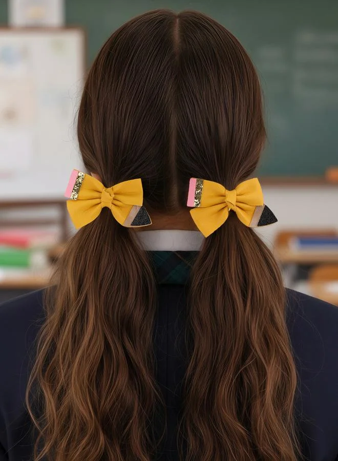تايك تو Set of 2 - Pencil Style Bow Hair Clips