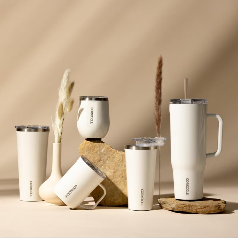 Corkcicle Classic Tumbler - Keeps Drinks Cold for 9 Hours & Hot for 3 - Triple-Insulated Stainless Steel - Holiday Tumbler Gift - 16 oz - Oat Milk - Image 5