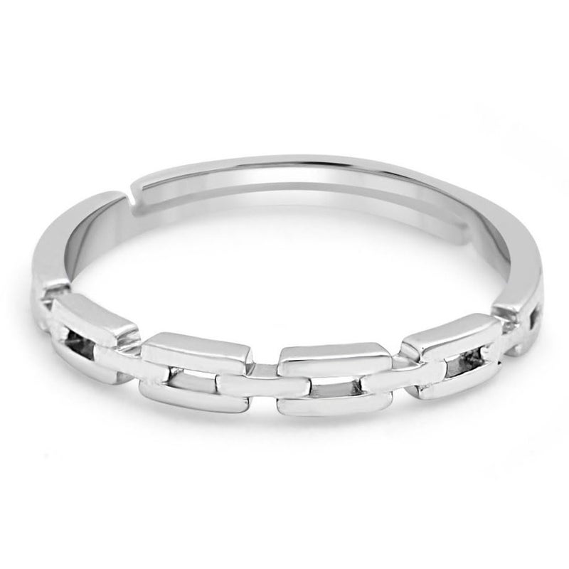 Zavya 925 Pure Silver Finger Ring Rhodium Plated Minimal Ring Jewelry For Women | Gifts for Women & Girls | With Certificate of Authenticity and 925 Hallmark - Image 4