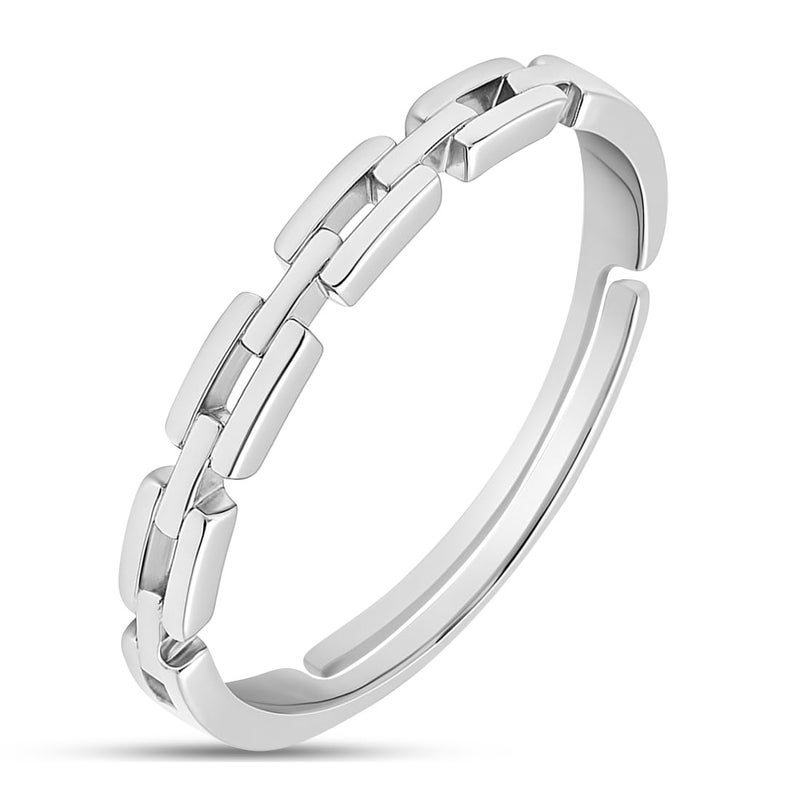 Zavya 925 Pure Silver Finger Ring Rhodium Plated Minimal Ring Jewelry For Women | Gifts for Women & Girls | With Certificate of Authenticity and 925 Hallmark - Image 1