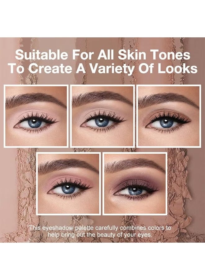 Sweet Mint 10 Colors Eyeshadow Palette,All Matte Eyeshadow Palette Makeup,Highly Pigmented Blendable Shades,Naturing-Looking,Waterproof Cool/Warm-toned Eyeshadow Makeup Palette,#05 - Image 5