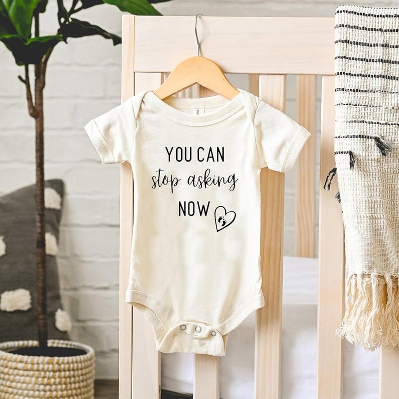 Bee Funny Pregnancy Announcement Gift for Grandparents to be, You can stop asking" Baby Coming Soon Reveal idea for Grandma, Grandpa, Dad, Husband, Aunt, Uncle - Image 2