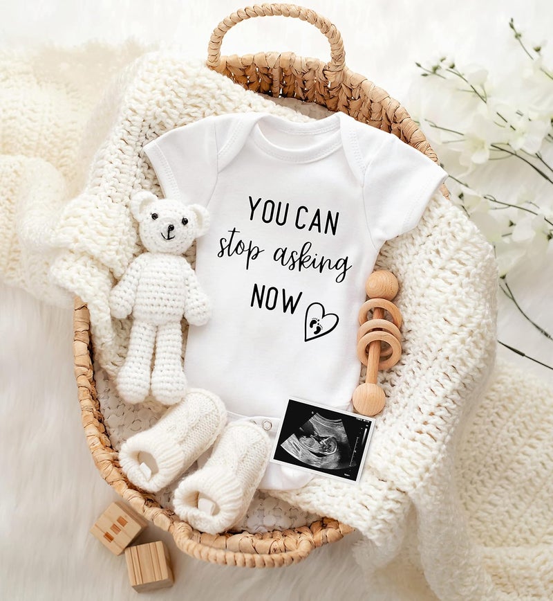 Bee Funny Pregnancy Announcement Gift for Grandparents to be, You can stop asking" Baby Coming Soon Reveal idea for Grandma, Grandpa, Dad, Husband, Aunt, Uncle - Image 3