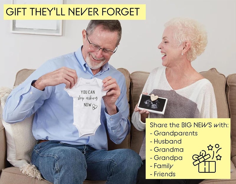 Bee Funny Pregnancy Announcement Gift for Grandparents to be, You can stop asking" Baby Coming Soon Reveal idea for Grandma, Grandpa, Dad, Husband, Aunt, Uncle - Image 4