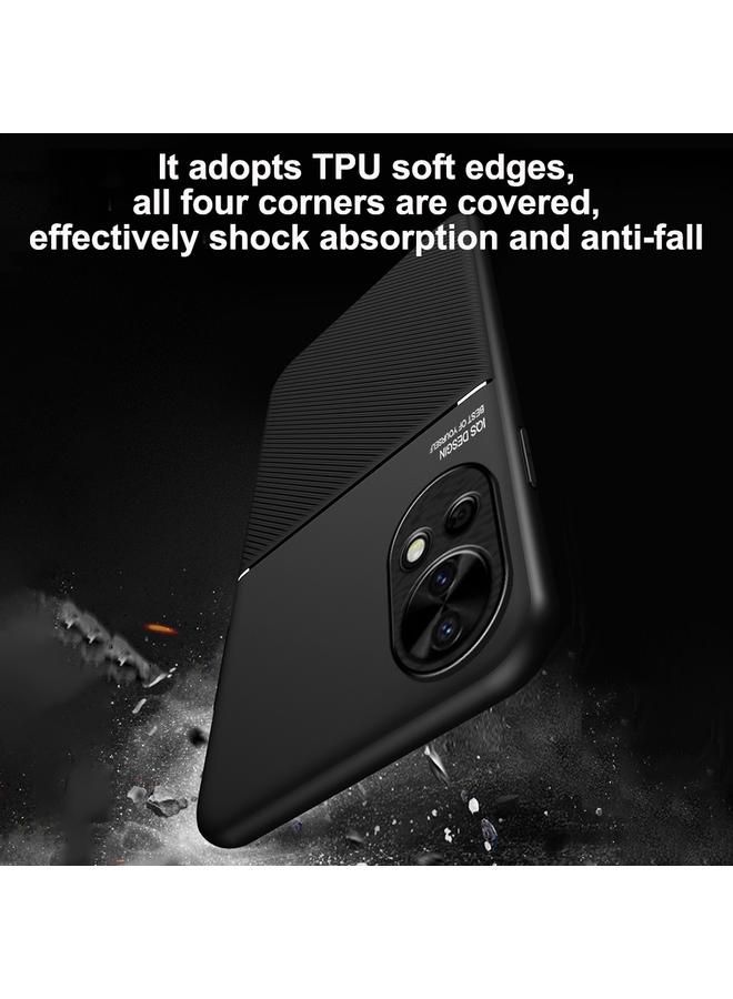 اس-توب جراب لهاتف Huawei nova 12 الكلاسيكي المائل والحبيبي المغناطيسي المصنوع من مادة البولي يوريثان الحراري الهجين - Image 4