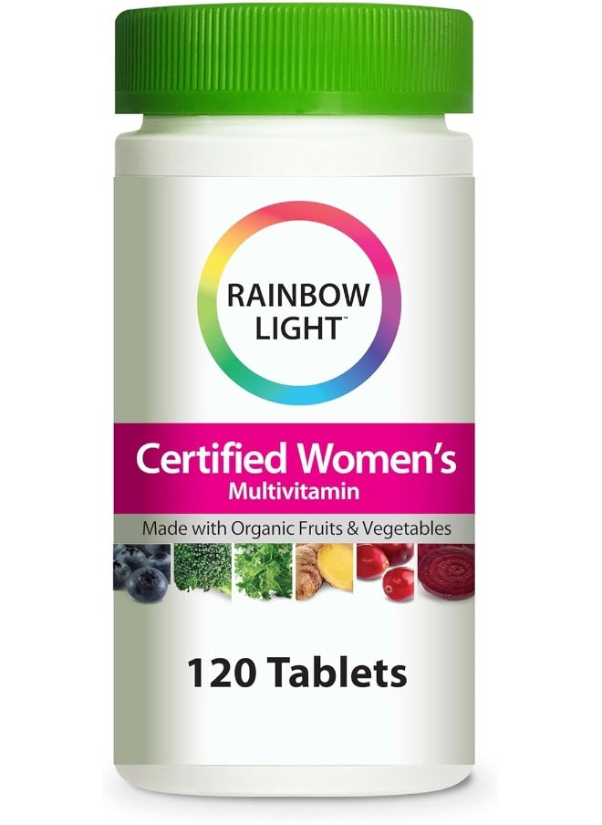 Rainbow Light Multivitamin For Women, Vitamin C, D & Zinc, Probiotics, Women’S Multivitamin Provides High Potency Immune Support, Non-Gmo, Vegetarian, 120 Tablets  - Image 1