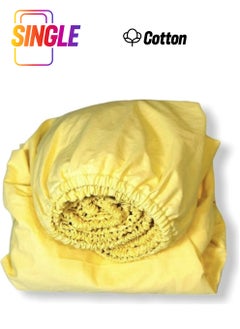 Bebek Özel Baby Special Cotton Baby and Kids Elastic Sheet Plain Yellow 70X160 