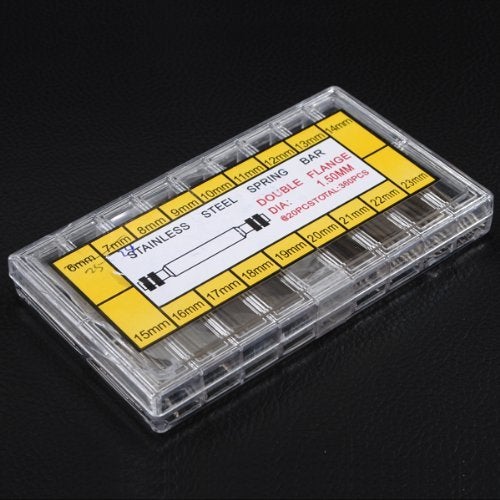 CJESLNA 360 Pcs Stainless Steel Watch Band Spring Bars Strap Link Pins 8-25mm Watchmaker - Image 2