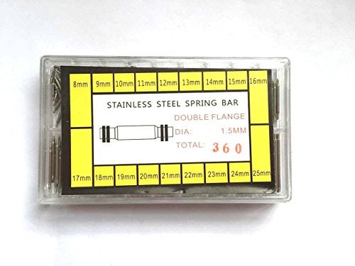CJESLNA 360 Pcs Stainless Steel Watch Band Spring Bars Strap Link Pins 8-25mm Watchmaker - Image 4