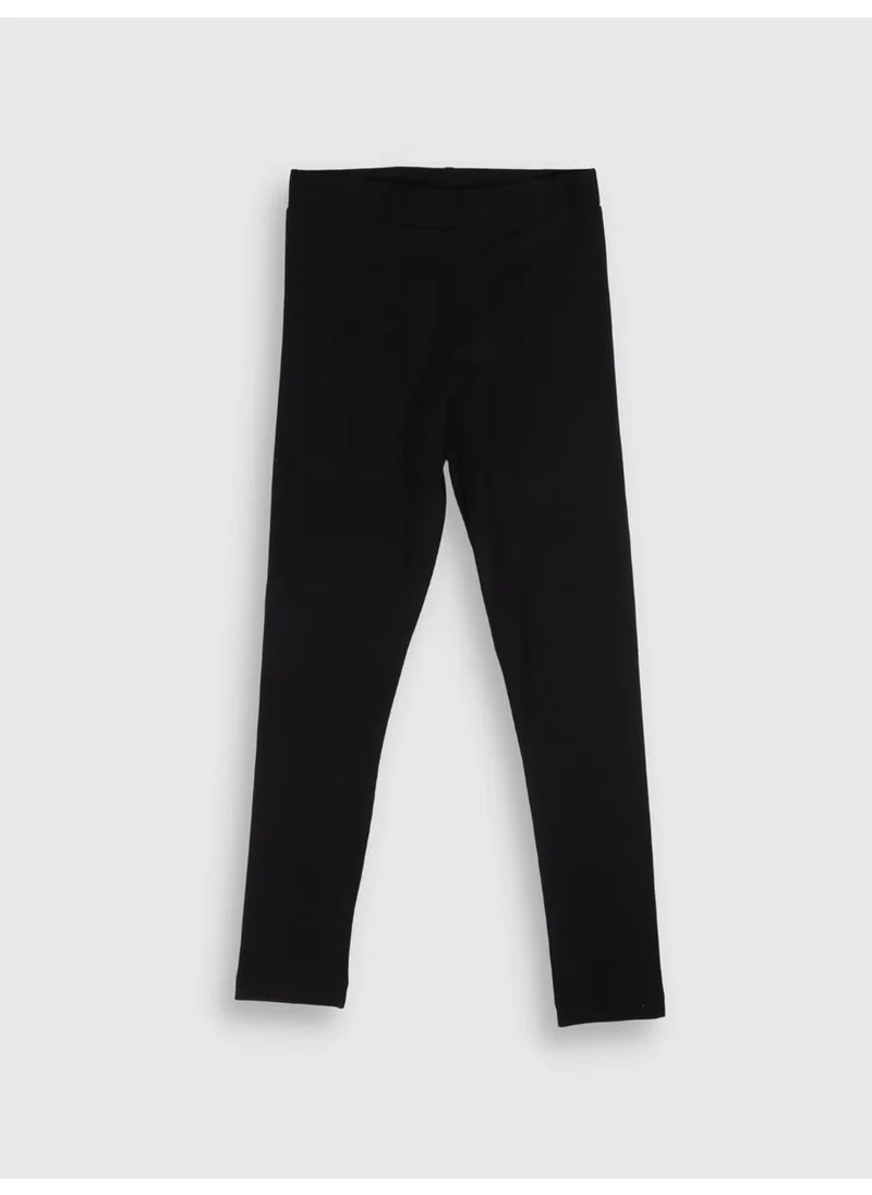Yhh Kids 2 Pieces Combed Cotton Children's Tights Black