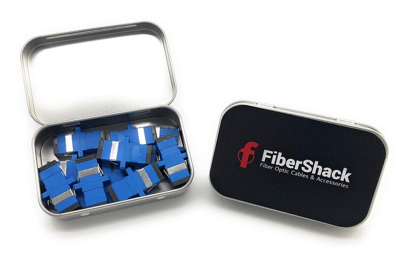 Fibershack - SC to SC Fiber Coupler Tin - 12pk - Single Mode SX - SCUPC Fiber Optic Couplers for Extending Fiber Optic Cables. - Image 4