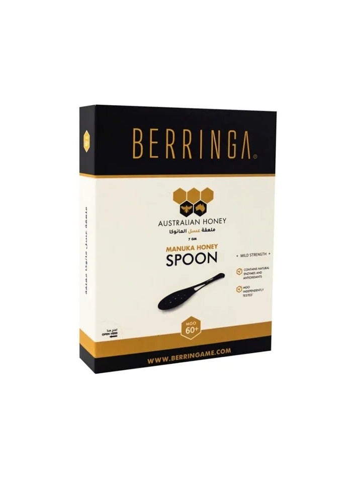 Berringa Australian Manuka Honey 60+ Mgo With Natural Enzymes & Antioxidants, 12 Spoons