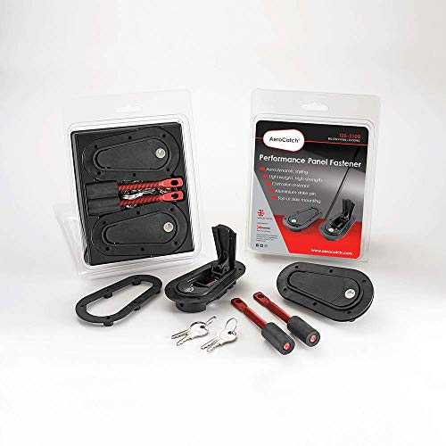 AeroCatch 125-2100 Below Panel Flush Locking Hood Latch and Pin Kit - Black - Image 2