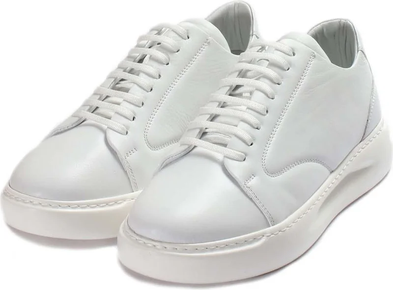 Fast Step Women's Genuine Leather Daily Sneaker Comfortable Sole Sports Summer Lightweight Lace-up Shoes 934ZA108
