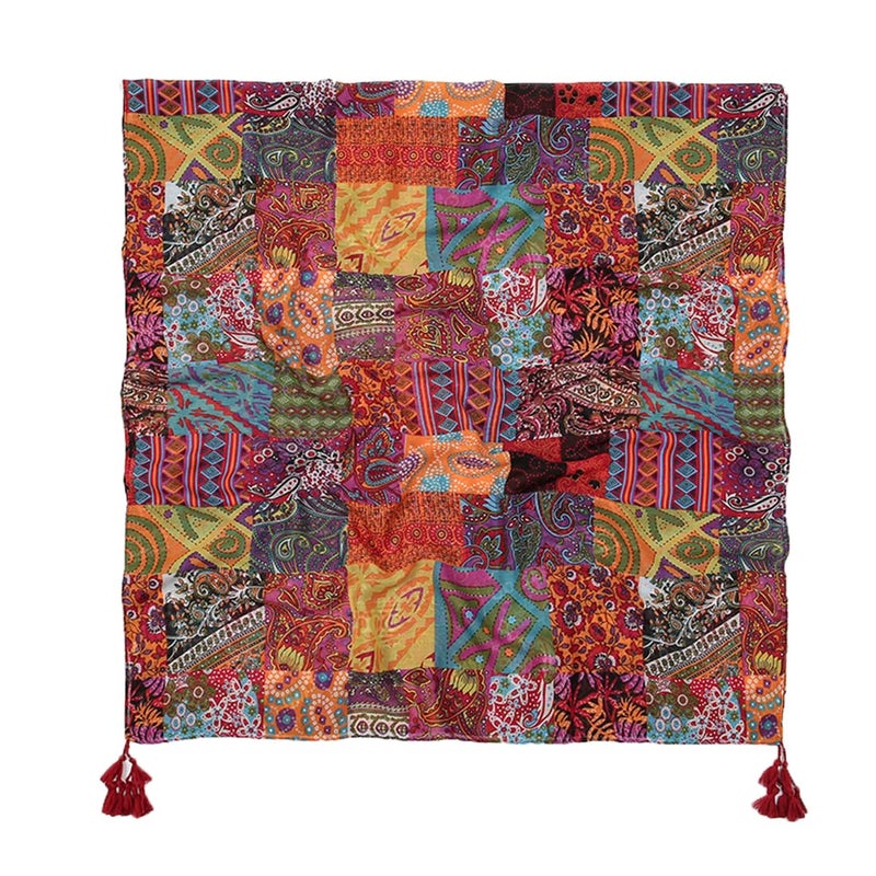 Yeieeo Boho Scarf for Women Lightweight Floral Printed Scarf Fall Winter Fashion Fringed Shawlï¼ˆ38ï¼‰ - Image 2