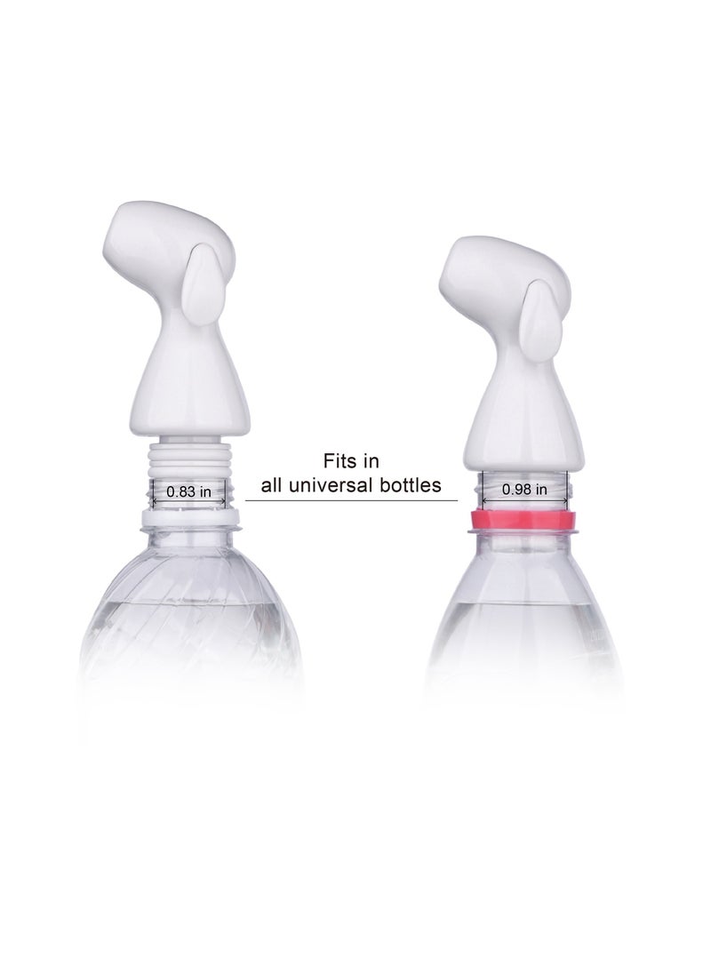 INNOV In Mecca Mini Pocket Shattaf Sprayer 1pcs pack , Plastic Portable Bidet, Mobile Travel Shattaf for Toilet, Travel or Camping. Compatible with Every Bottle, white color  - Image 2