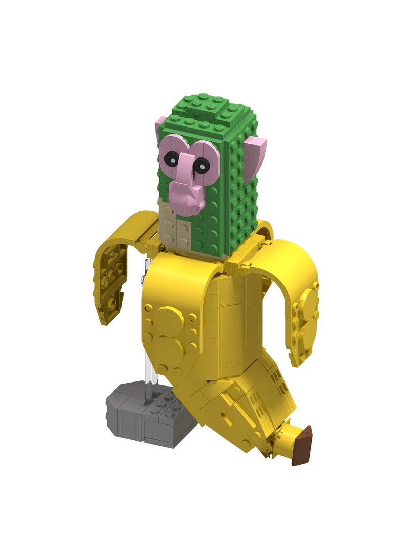 عام "مكعبات بناء 'شيمبانزيني بانانيني' - الغوريلا الموزية من سلسلة 'أساطير الجبال والأنهار' | مجسمات يدوية الصنع لرحلات الألغاز الخيالية | طبعة خاصة للهواة" - Image 1