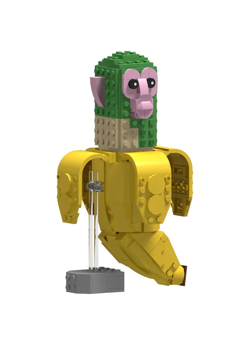 عام "مكعبات بناء 'شيمبانزيني بانانيني' - الغوريلا الموزية من سلسلة 'أساطير الجبال والأنهار' | مجسمات يدوية الصنع لرحلات الألغاز الخيالية | طبعة خاصة للهواة" - Image 3