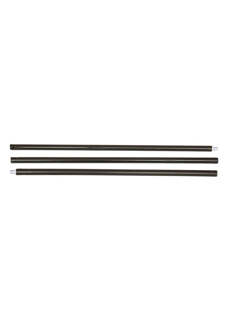 VTS VTS Curtain Rods with Conversion Adapter Convert The Light Stand Into A Background System Suitable for Paper Cloth Backdrop3 Feet Each Rod Total 95ft Width 3 Pcs Set Black  - Image 1