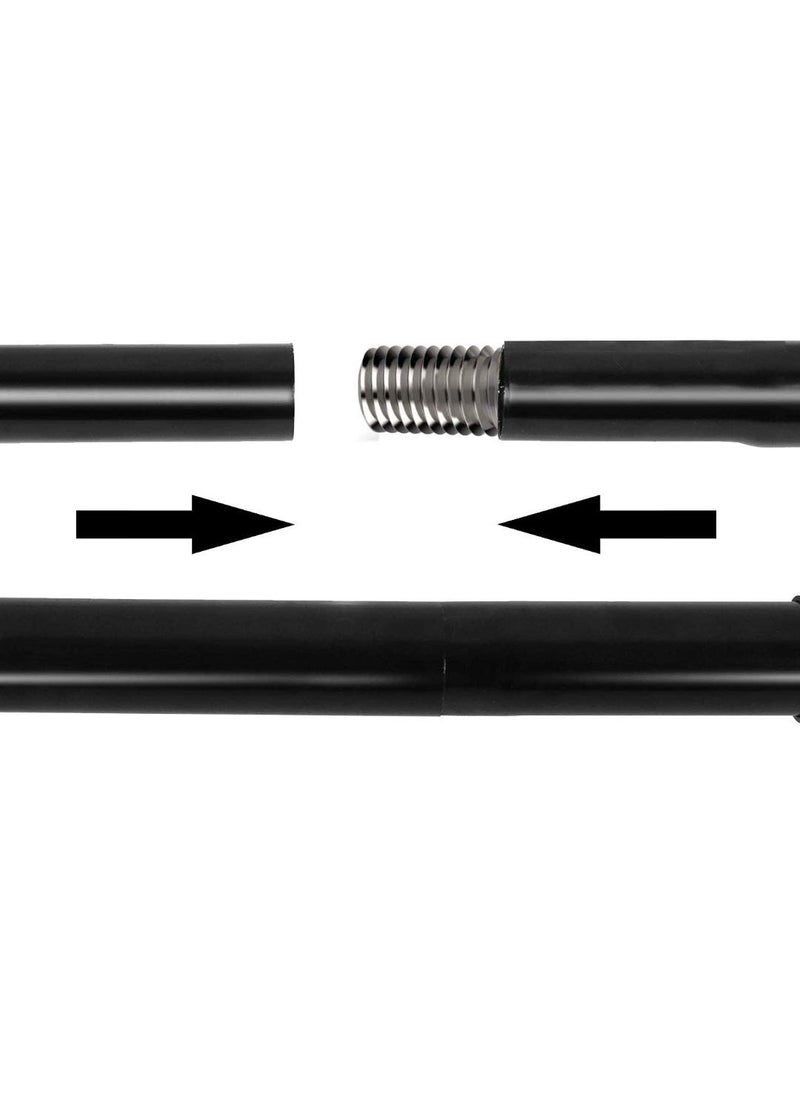 VTS VTS Curtain Rods with Conversion Adapter Convert The Light Stand Into A Background System Suitable for Paper Cloth Backdrop3 Feet Each Rod Total 95ft Width 3 Pcs Set Black  - Image 2