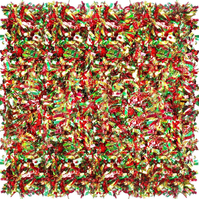 Dingion 59 Feet Christmas Tinsel Garland Metallic Twist Ornaments Hanging Glitter Xmas Garland for Christmas Tree Indoor Outdoor Decoration Party SuppliesSilver Red Green