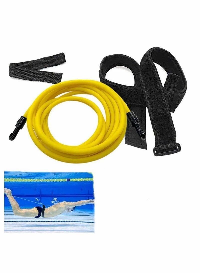 Y&D Gift Swim Training Belts, Stationary Swimming Belt for Adults Kids Children Resistance Bands Harness Static Leash Bungee Cords - Image 1