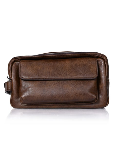 MORANO Clutch bag Convenient Multi-Functional Portable Clutch Dark Brown
