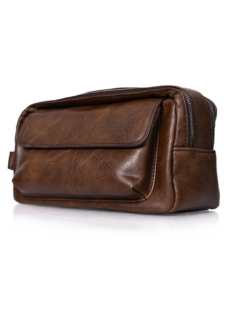 MORANO - MORANO Clutch bag Convenient Multi-Functional Portable Clutch Dark Brown - Image 1