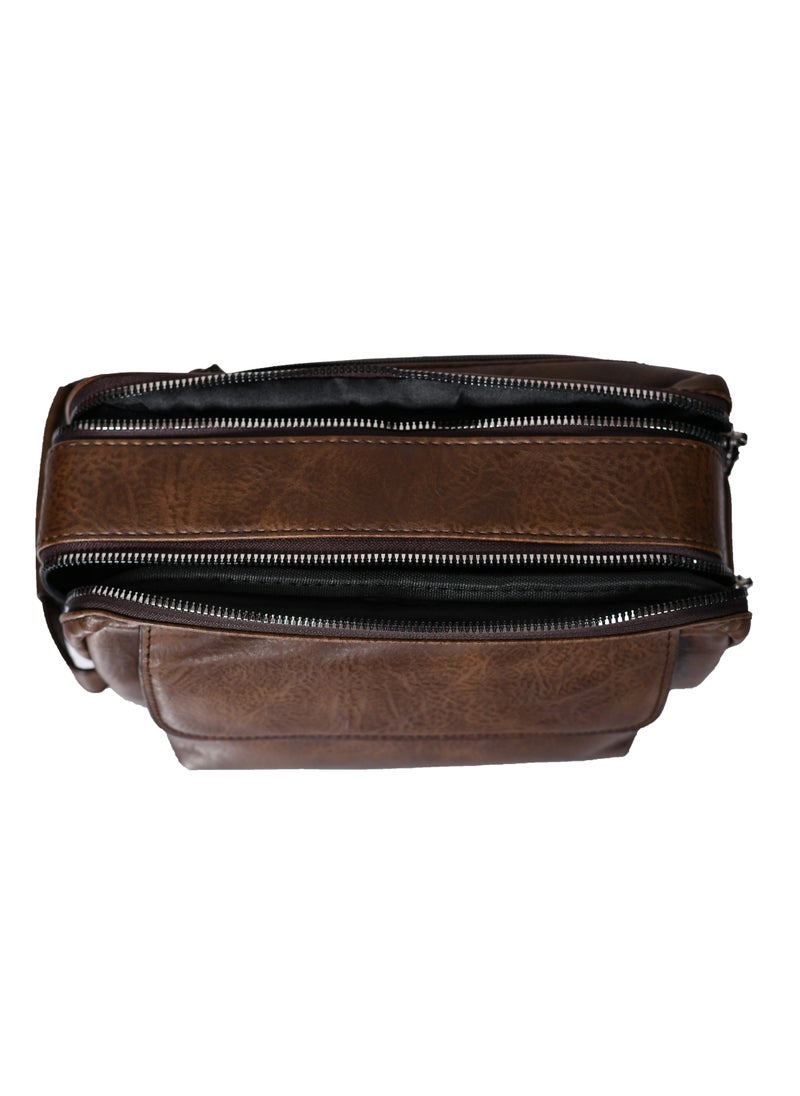 MORANO - MORANO Clutch bag Convenient Multi-Functional Portable Clutch Dark Brown - Image 1