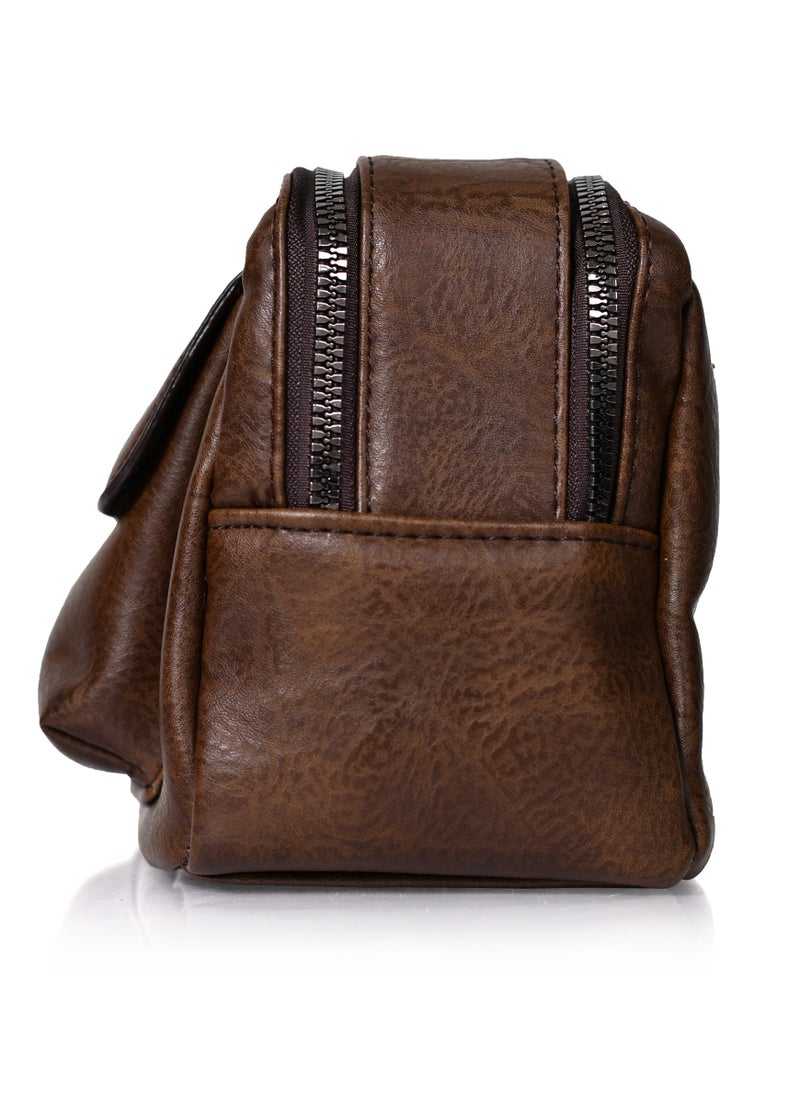 MORANO - MORANO Clutch bag Convenient Multi-Functional Portable Clutch Dark Brown - Image 1