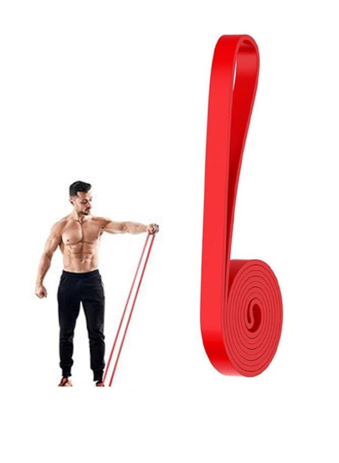 Generic 15-35 Lbs Resistance Band Pull up Assist Band Heavy Duty Powerlifting Exercise Stretch Bands for Powerlifting, Muscle Toning, Yoga, Stretch Mobility (Red)  - Image 1