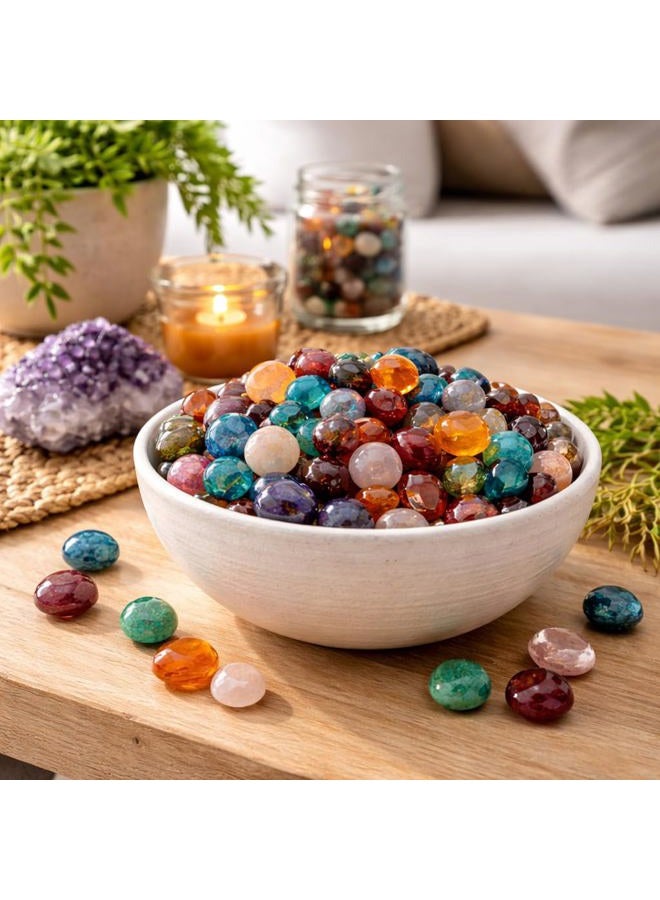 Perlin 50 x Agate Gemstones Semi-Precious Stones Beads 9 mm ~ 15 mm Tumbled Stones - Image 5