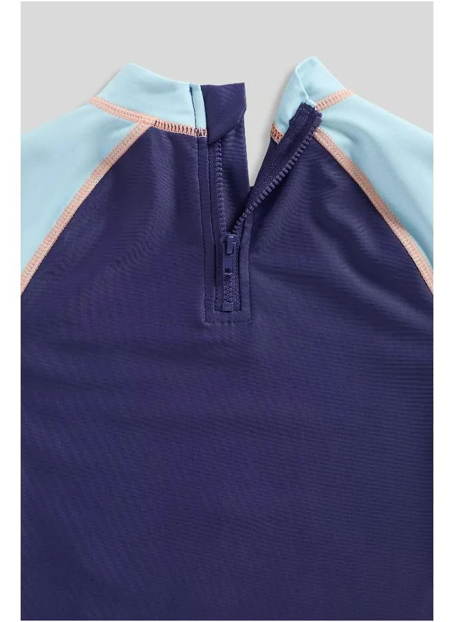 mothercare Doodle Sunsafe UPF50+ Rash Vest and Board Shorts Set
