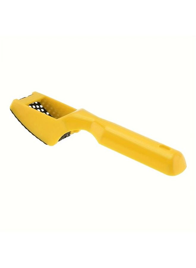Yellow Woodworking Planer Ceramic Art Clay Trowel for Cutting Carving Texturing Pottery Resin - Image 1