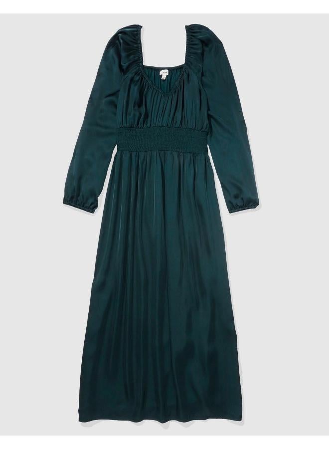 Aerie Emerald Shirred Dress - Image 2