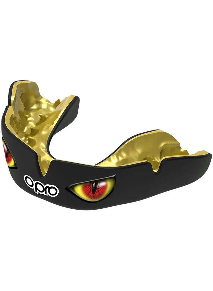 OPRO INSTANT CUSTOM FIT EYES BLACK/RED/GOLD ADULT - Image 1