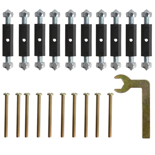 MTRoyaldia 20 PCS 118 Type Switch Socket Cassette Repair, Electrical Box Screws Support Rod Switch Universal Outlet Repairer Wall Mount Switch Box Repair Device with Wrench - Image 1