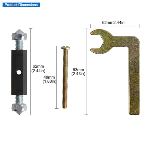 MTRoyaldia 20 PCS 118 Type Switch Socket Cassette Repair, Electrical Box Screws Support Rod Switch Universal Outlet Repairer Wall Mount Switch Box Repair Device with Wrench - Image 2