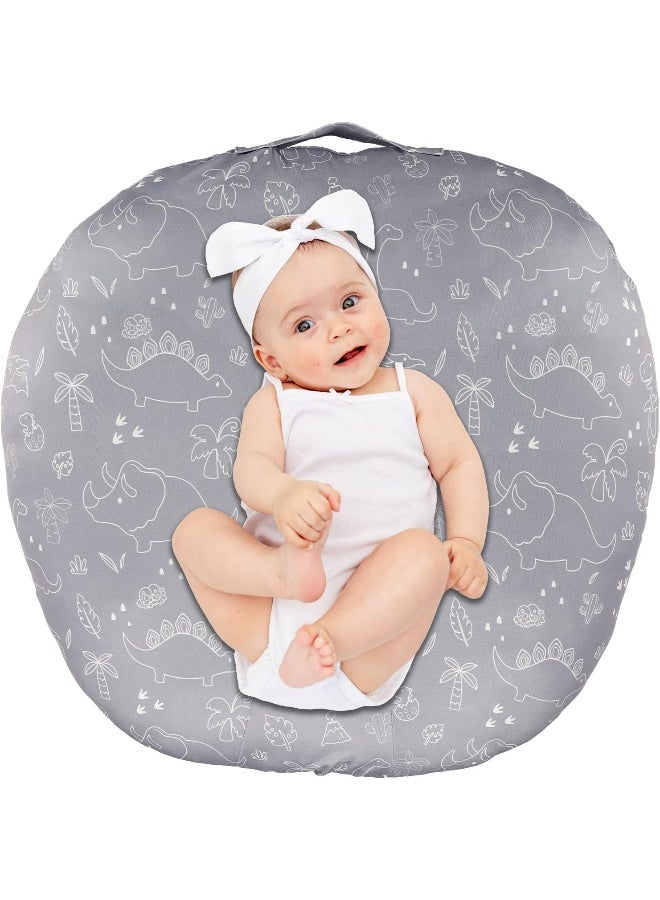 DILIMI Newborn Lounger Cover Removable Cover Ultra Soft Comfortable Lounger Slipcover Removable Cover for Infant Lounger Pillow, Dinosaur - Image 1