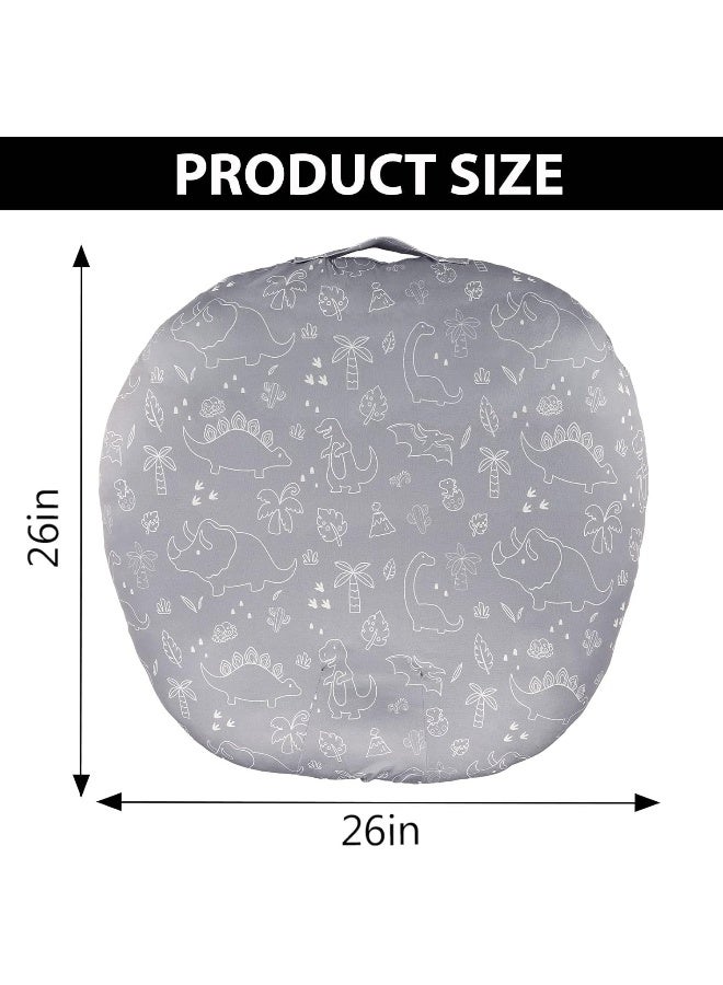 DILIMI Newborn Lounger Cover Removable Cover Ultra Soft Comfortable Lounger Slipcover Removable Cover for Infant Lounger Pillow, Dinosaur - Image 4