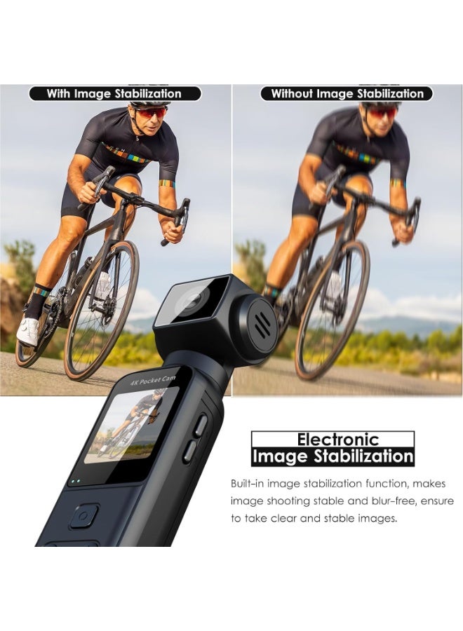 Mini 4K Pocket Body Camera with 1.33-inch HD Display, 270° Rotatable Lens, 256GB Max Storage, Wi-Fi - Image 3