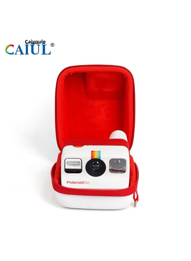 Anti-scratch And Anti-drop Strap EVA Hard Case Red And White Photo Bag Polaroid GO Special Fit Storage Bag-Color:Blue  - Image 5