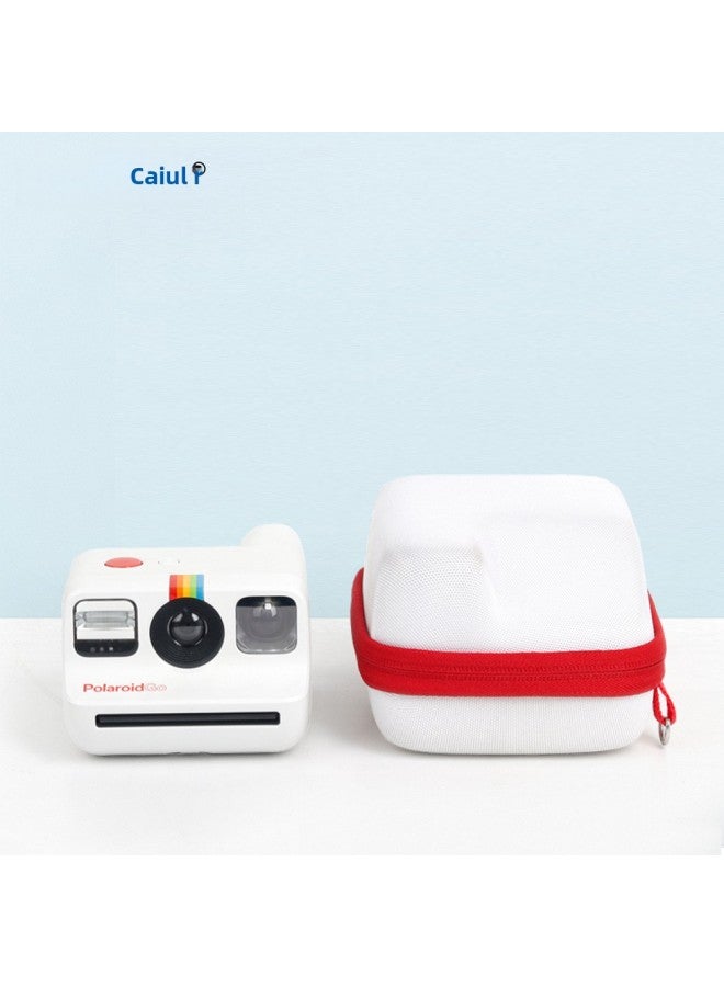 Anti-scratch And Anti-drop Strap EVA Hard Case Red And White Photo Bag Polaroid GO Special Fit Storage Bag-Color:Blue  - Image 3