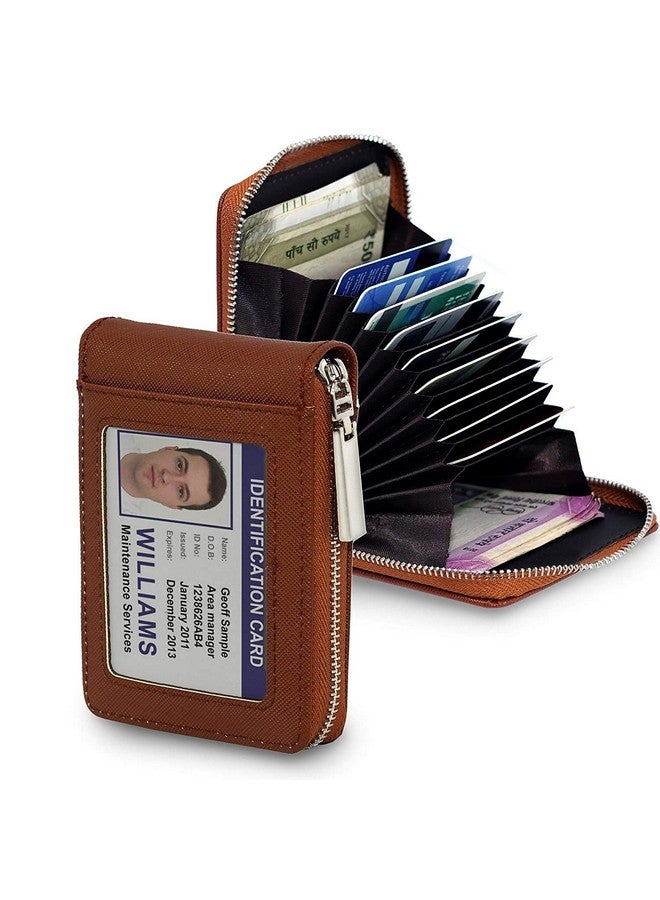 rts New Imported RFID Protected 9 Slot Men's Wallets Genuine PU Leather Credit Debit ATM Business Card Holder Protector with Zipper Case Money Coin Purse for Men, Women, Festive Gifting Valentines - Image 5