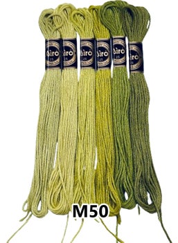 Airo Muline Etamine Cotton Embroidery Thread Thread 6 Piece Set 